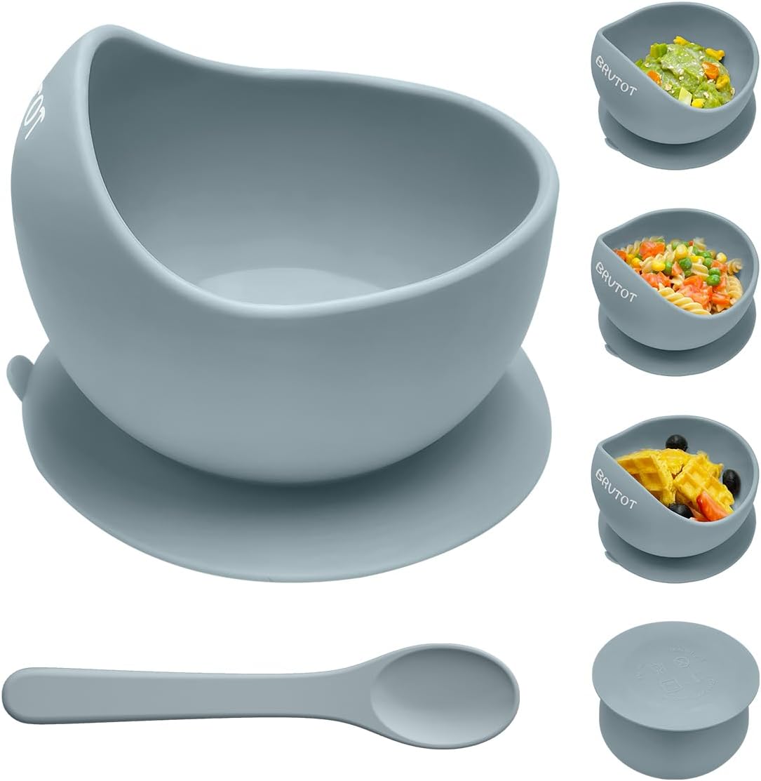 Silicone Suction Baby Bowl & Spoon Set
