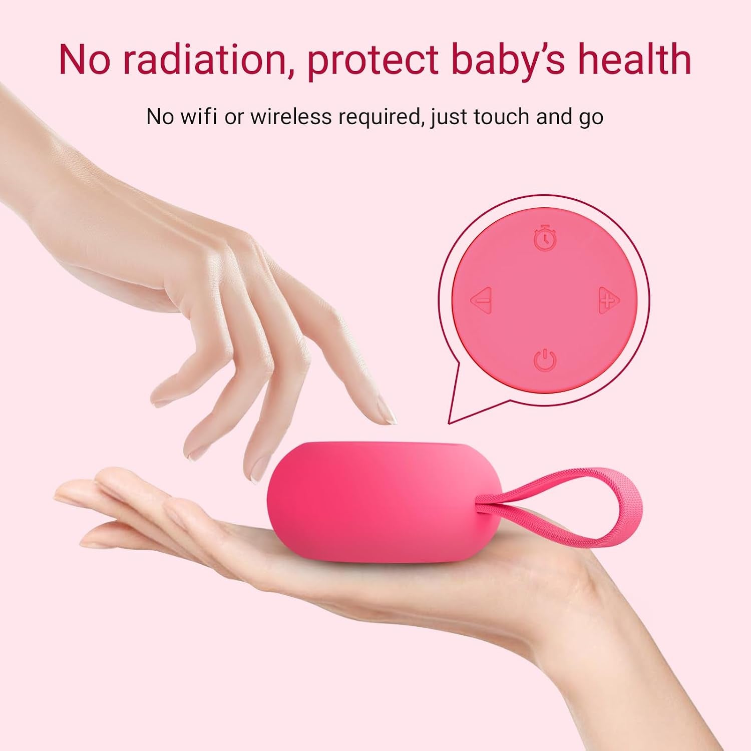 Portable Baby Sound Machine & Essentials for Babies & Kids-Rose
